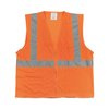 Pip Zipper Safety Vest, X-Large, Hi-Viz Orange 302-MVGZOR-XL
